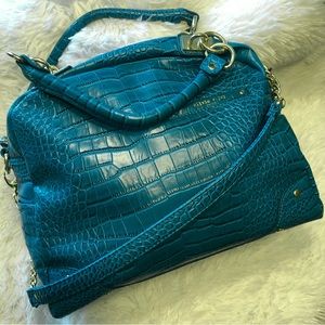 Olivia & Joy Dynamo Collection Teal Satchel Purse